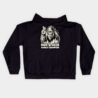 World Champion Bigfoot Vintage Design Kids Hoodie